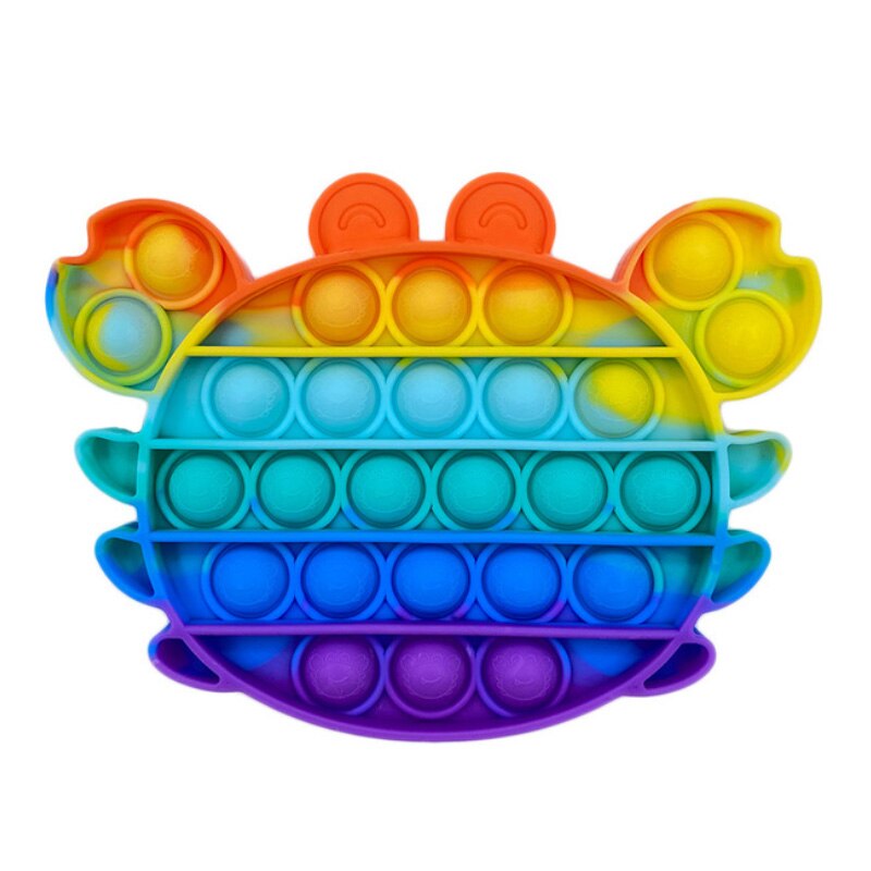 Regenbogen Pop Push Blase Zappeln Spielzeug Antistress Squeeze Sensorischen Spielzeug Relief Squishy Anti Stress Spielzeug Für Erwachsene Kinder: PL-333