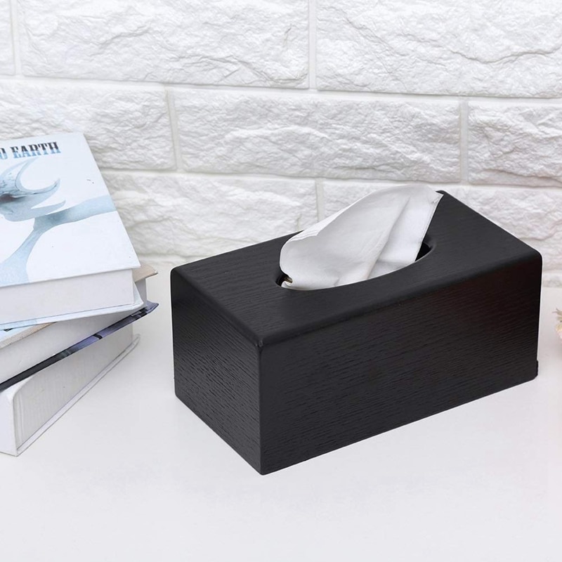 Tissue Box Wood Rectangular Tissue Box Natural Elegance Wood Tissue Box for Living Room Bedroom Kitchen