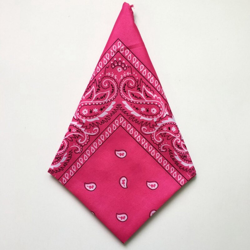 Hiphop bandana vierkante sjaal 55cm*55cm zwarte rode hoofdbanden bedrukt voor dames/heren/jongens/meisjes: Rh