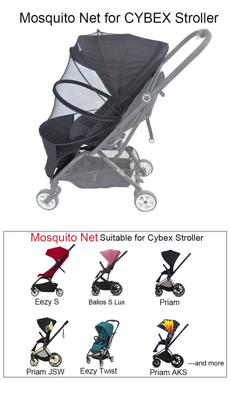 Cybex Eezy Twist 2-mosquitera para cochecito de bebé, accesorios para tienda repelente de mosquitos para Cybex Eezy S Cybex Priam Balios Lux