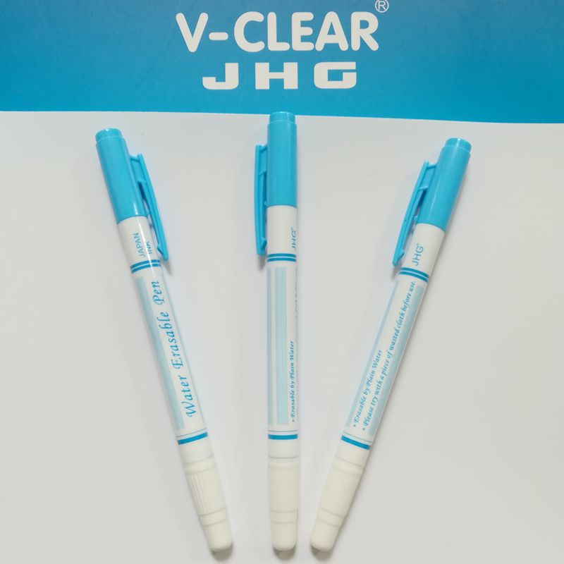 JHG Double Side 3 Pcs Water Erasable Marker Pen For Tailor Fabric Paint Marker Water Soluble Markers Cross Stitch Sewing Tools