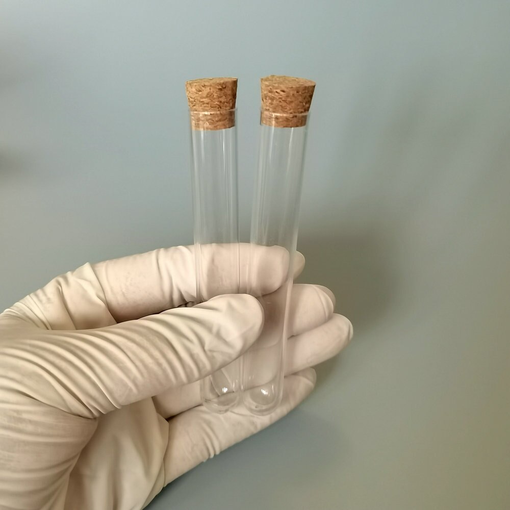 Tubes à essai en plastique transparent avec bouchon, 25 pièces/lot, 12mL, 15x100mm, pour laboratoire, école, produits chimiques