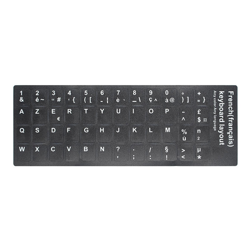Computer Letters Keyboard Sticker Russian Spanish Arabic Italian German French Portuguese Keyboard Stickers for Computer