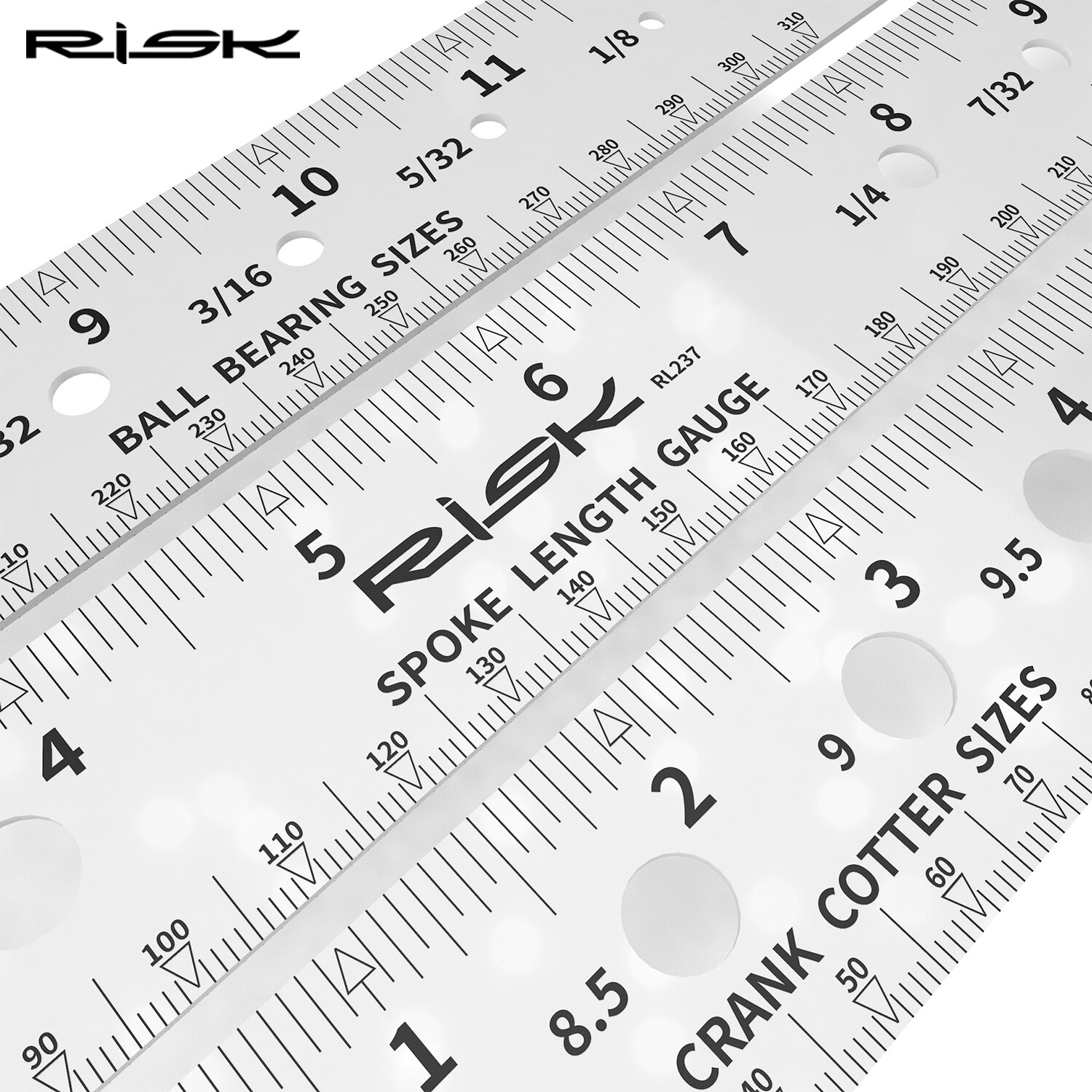 Risk cykel cykel eker linjal eker längd mätare vev sprint kullager mätverktyg dubbelsidig metrisk imperial