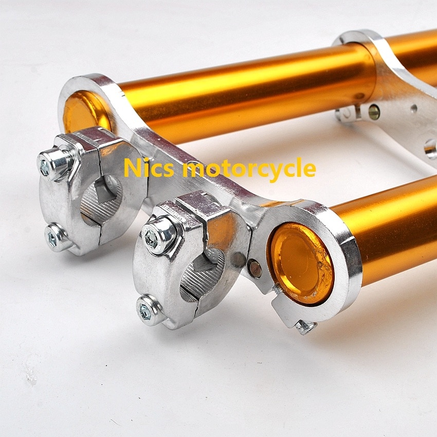 Small mini Triple Dirt Pit Pro Trail Bike 49CC Upside Down Front Fork Shocker