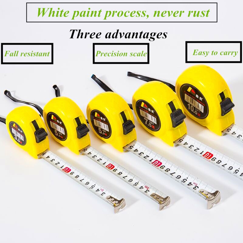 Precise Tape Measure High-precision Measuring Tool Construction Woodworker Measuring Ruler 3m5m7.5m10m Tape Measure