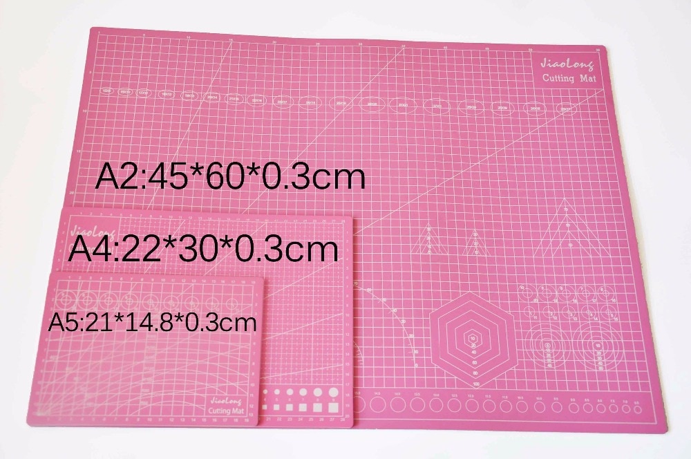 A2 Roze Pvc snijden mat self-healing snijmat Patchwork gereedschap craft snijplank snijden matten voor quilten