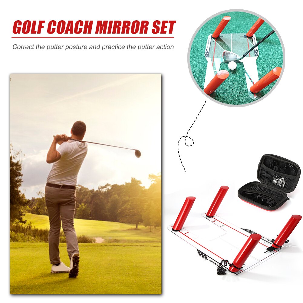 Golf Swing Alignment Training Aid Base Voor Golfer Training Accessoires Met 4 Path Staven Tethers
