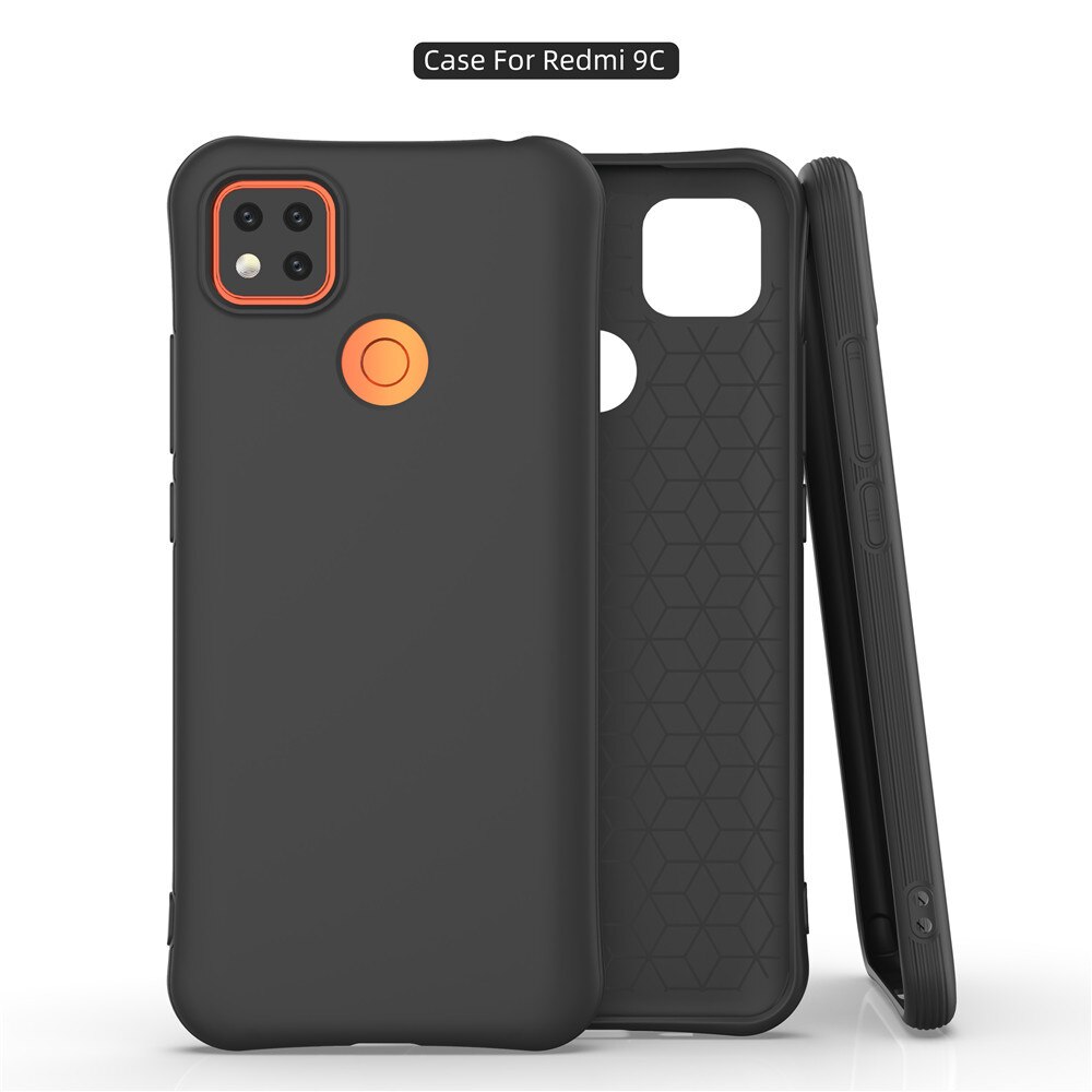 Capinha para redmi 9c capa traseira casos 6.53 polegada nova magro doces cor silicone capa protetora completa para xiaomi redmi 9c 9 c casos