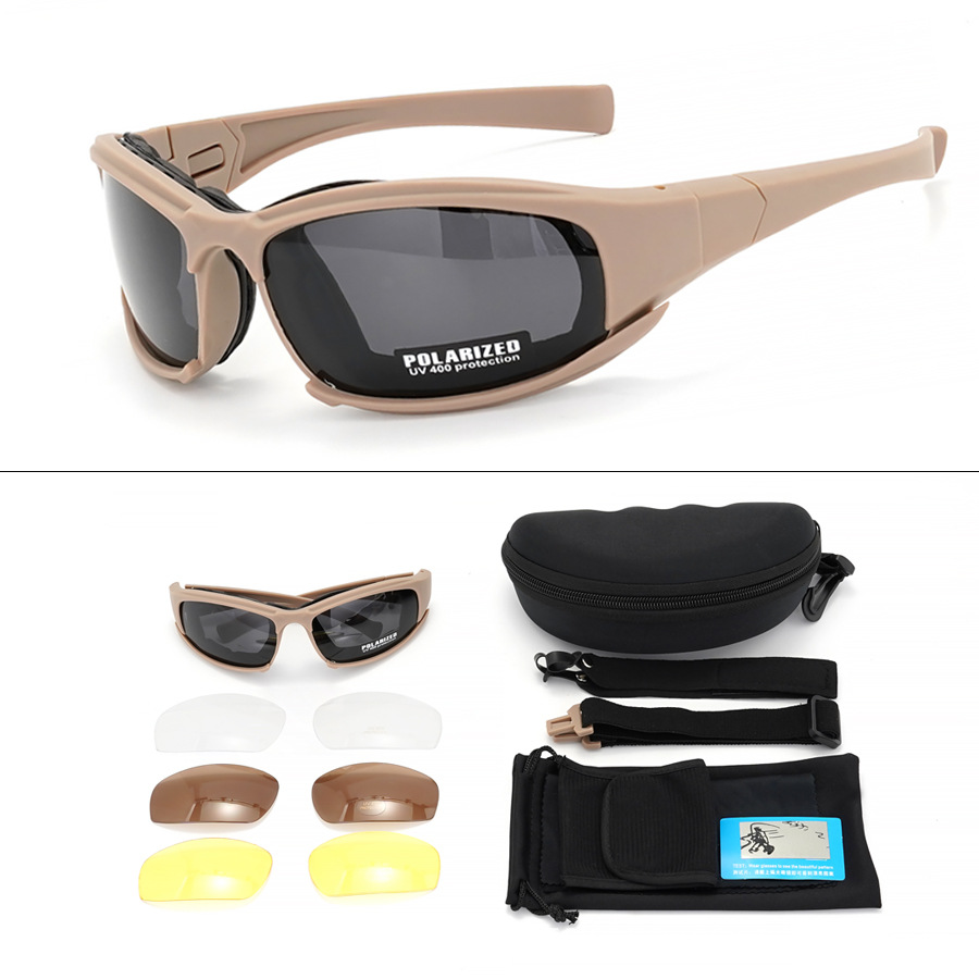 Gafas polarizadas a prueba de viento para motocicleta para hombre, Gafas de sol para motociclista, Gafas ahumadas, Bicicletas, todoterreno guapos: Azul