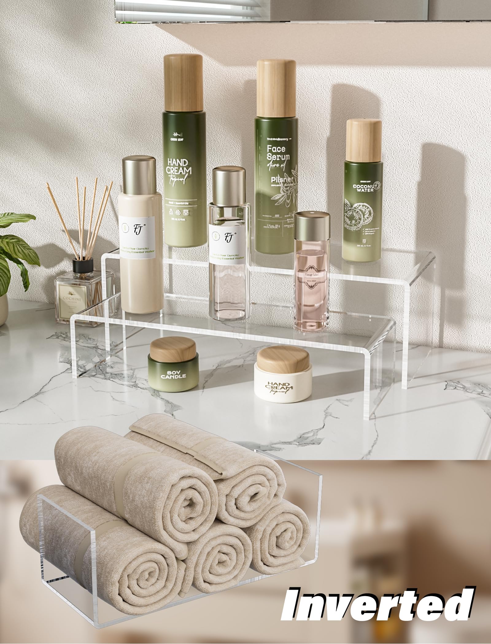 Estante organizador de juguetes, escaparate, estante de exhibición, estante de exhibición, soporte de mesa de postre, elevador acrílico transparente, soporte para zapatos, figura de joyería