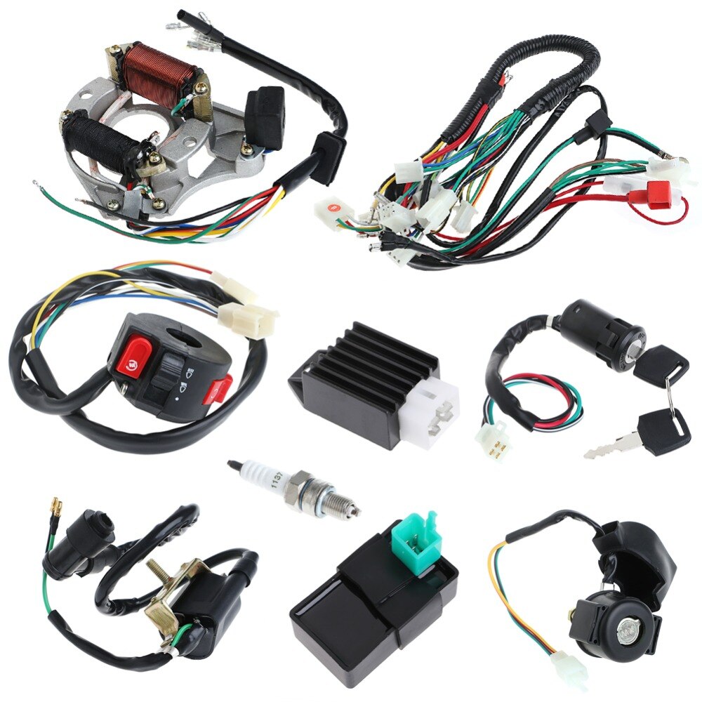50/70/90/110CC CDI Kabelboom Montage Bedrading Set ATV Elektrische Quad Coolster