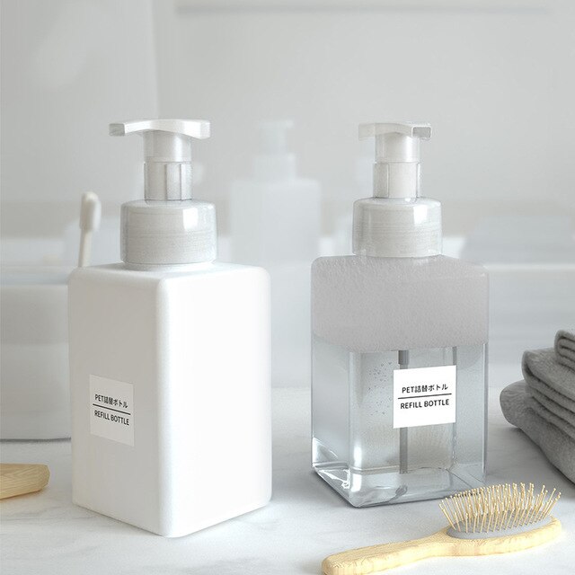 450ml Empty Plastic Foaming Hand Soap Dispenser Liquid Lotion Pump Bottle 1pc .: Default Title