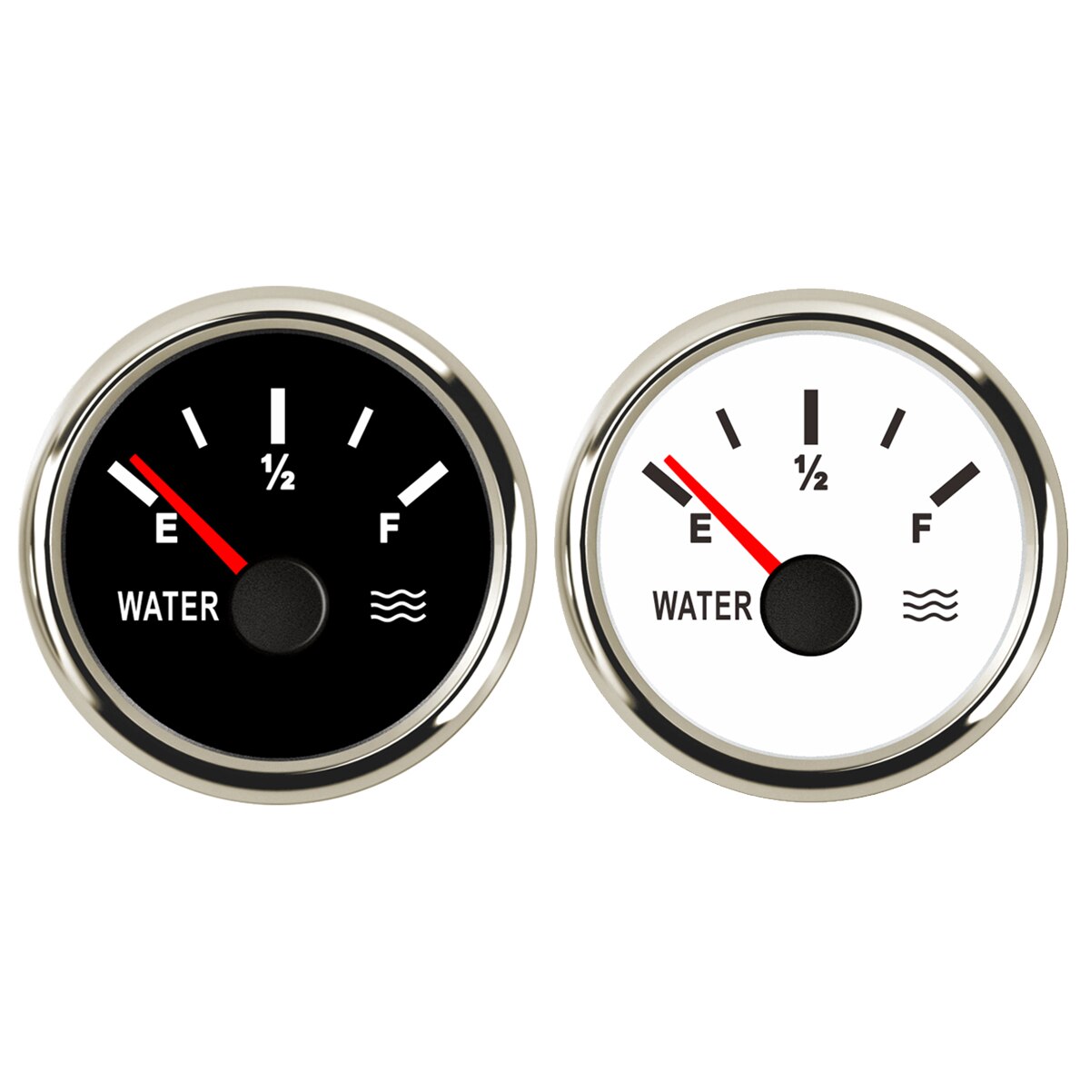 52mm 0-190ohms ship water level gauge stainless steel ship water tank level gauge tool white/black durable