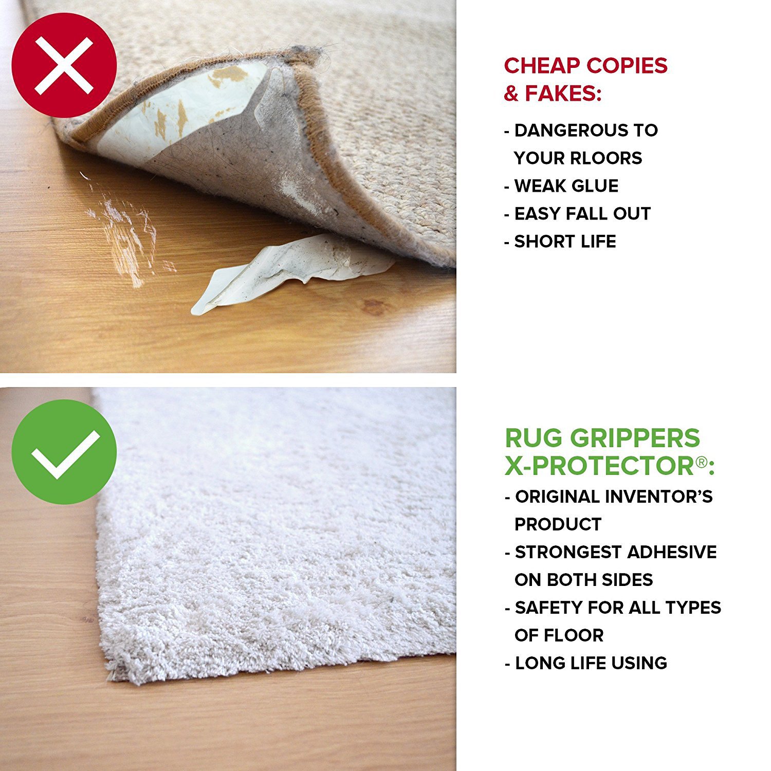 8pcs/set Carpet anti-slip patch Soft Rug Grippers Black Anti Curling Rug Gripper Anti Slip Carpet patch D40