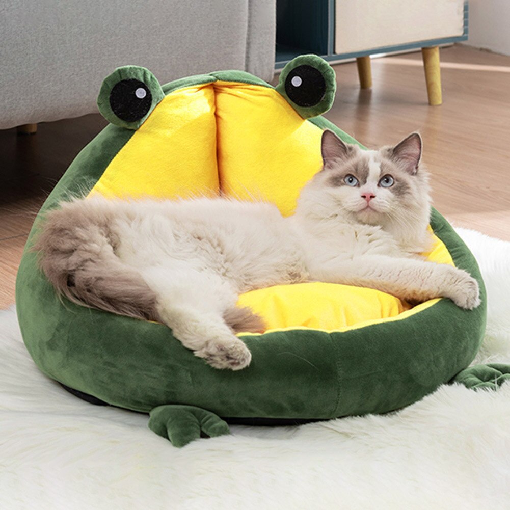 Chiot grenouille chiot polaire nid chenil doux couchage lit coussin hiver sac de couchage pour chien chat fournitures pour animaux de compagnie