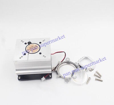 20W 30W 50W 100W LED Aluminium Heat Sink Cooling Fan+80degree 44mm Lens + Reflec
