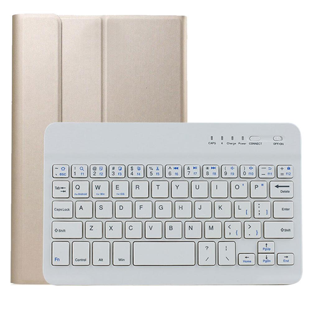 Wireless Keyboard Case Voor Samsung Galaxy Tab Een 8.0 Inch T290 T295 SM-290 SM-295 Bluetooth Toetsenbord Cover Lederen Tablet Case: K112GO