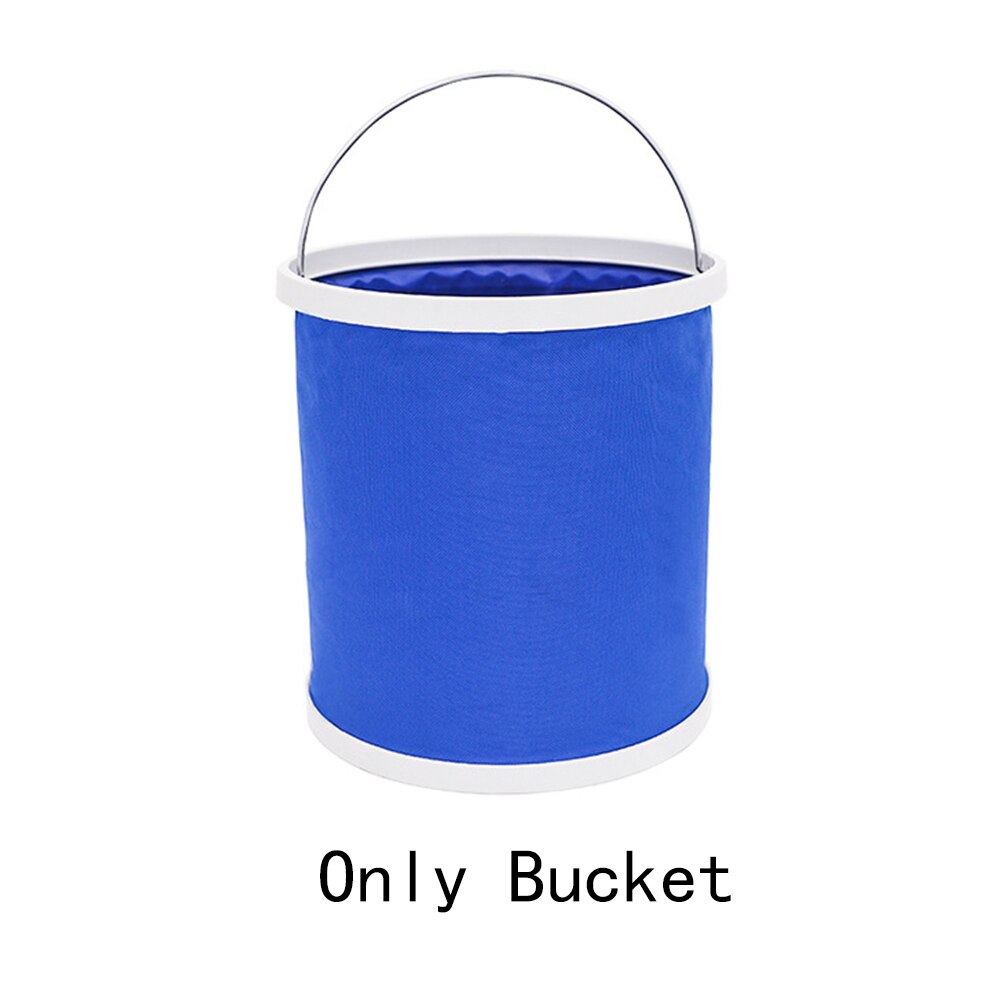 Cubo de agua plegable portátil para lavado de coche, bolsa de almacenamiento para acampar al aire libre, contenedor de pesca, barril de lavado para el hogar, bote de agua: Naranja