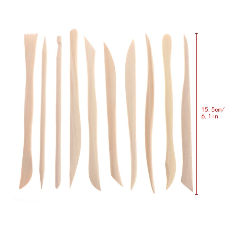 10Pcs Pottery Clay Sculpture Carving Modelling Tools Ceramic Art HobbyCraft Kit