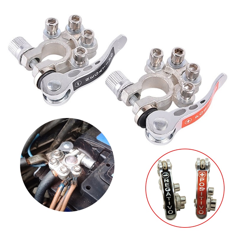 12V 24V Car Top Post Battery Terminals Wire Cable Clamp Terminal Connectors