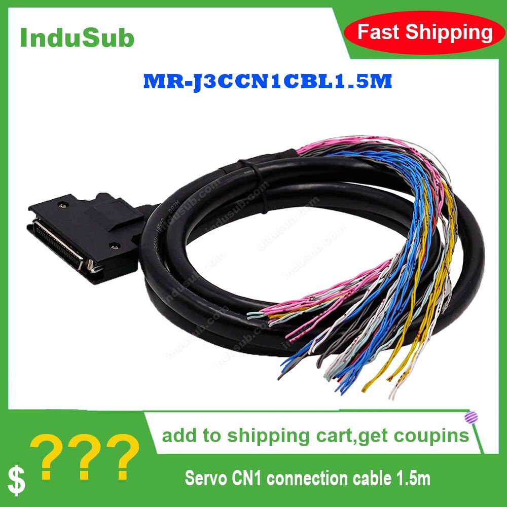 MR-J3CCN1CBL1.5M Servo CN1 connection cable 1.5m 50 pin suitable for J3 J4 JE-A servo