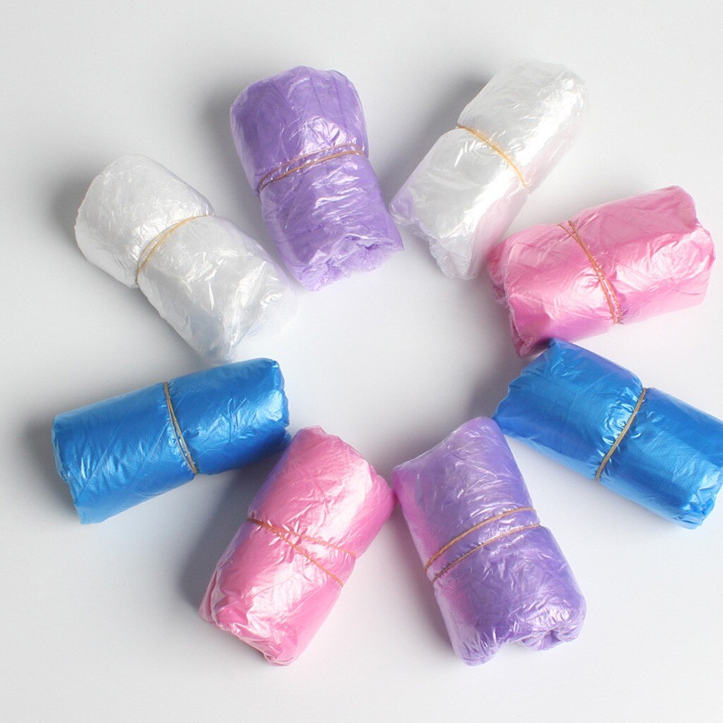 100/200pc copriscarpe protettivo copriscarpe in plastica impermeabile copriscarpe antiscivolo per escursionismo antipioggia per esterni addensare 15x40cm # SRN