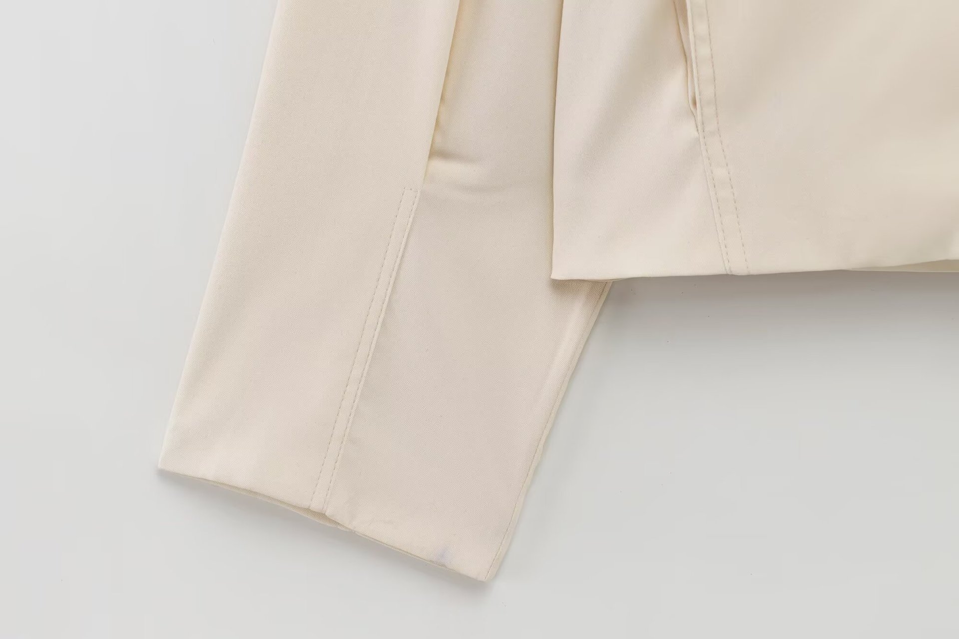 Efterårsfrakker med nedadgående krave damejakker street casual top langærmet lynlåsjakke dame