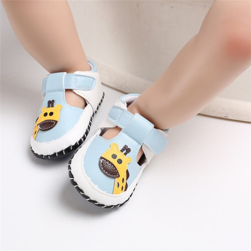 Pudcoco Infant Jongens Meisjes Baby Zachte Zool Lederen Schoenen Mocassin Wieg Booties 0-18M Modieuze Lederen Schoenen: 4 / 0-6 months
