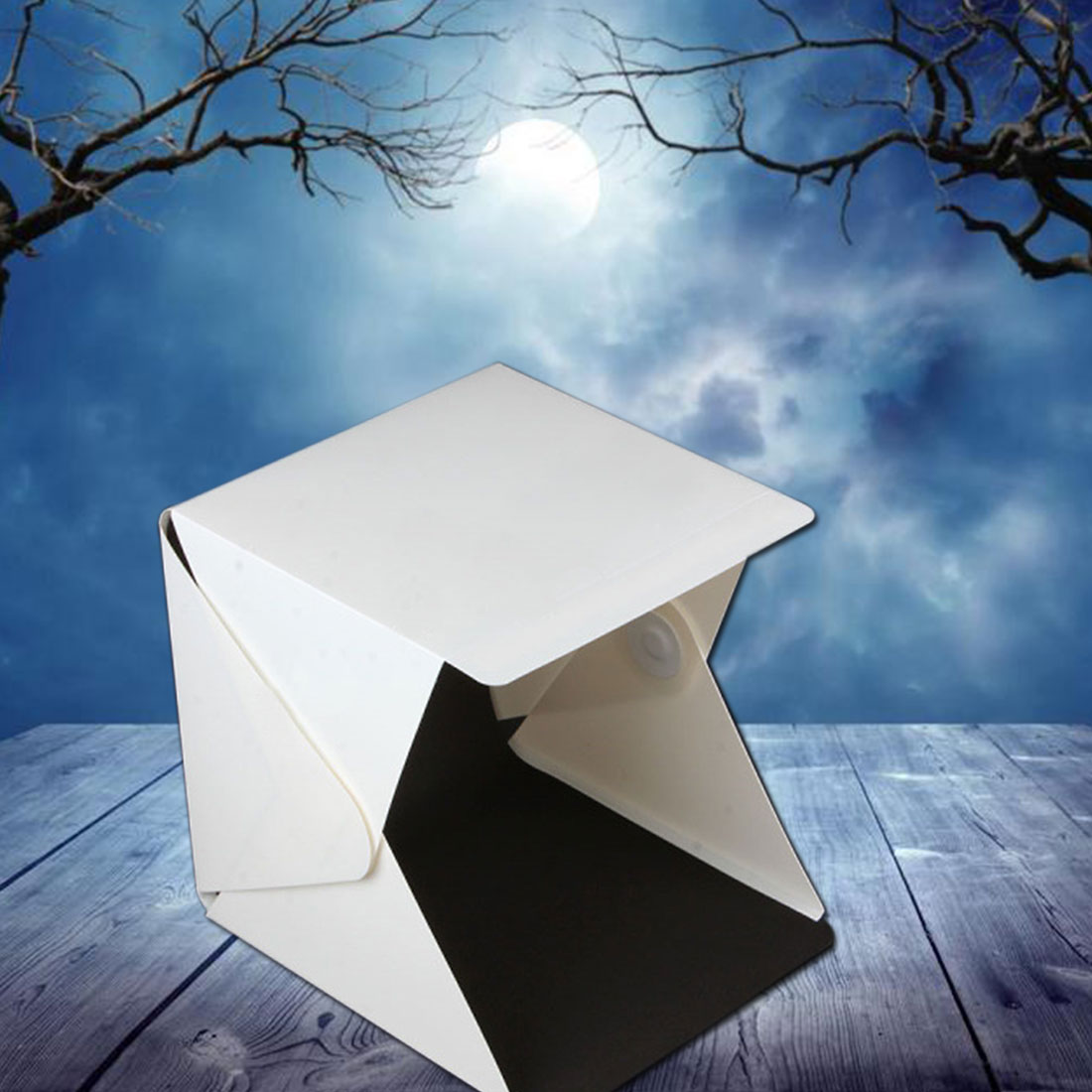 Portable Folding Lightbox Photography Studio Softbox LED Light Soft Box Tent Kit for Phone DSLR Photo Background