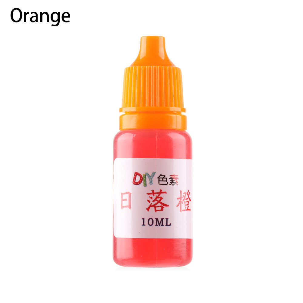 10ml farverige harpiks farve farvestof pigment krystal epoxy smykker gør farvestof sæbe forsyninger husholdning håndlavet diy tilbehør