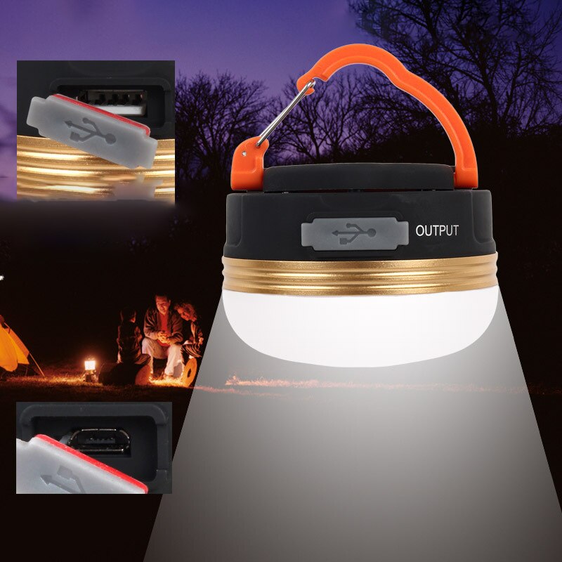 Mini Portable Lanterns LED Lighting Flashlight Outdoor USB Rechargeble Charging 10H Portable Lanterns Hiking Night Hanging lamp