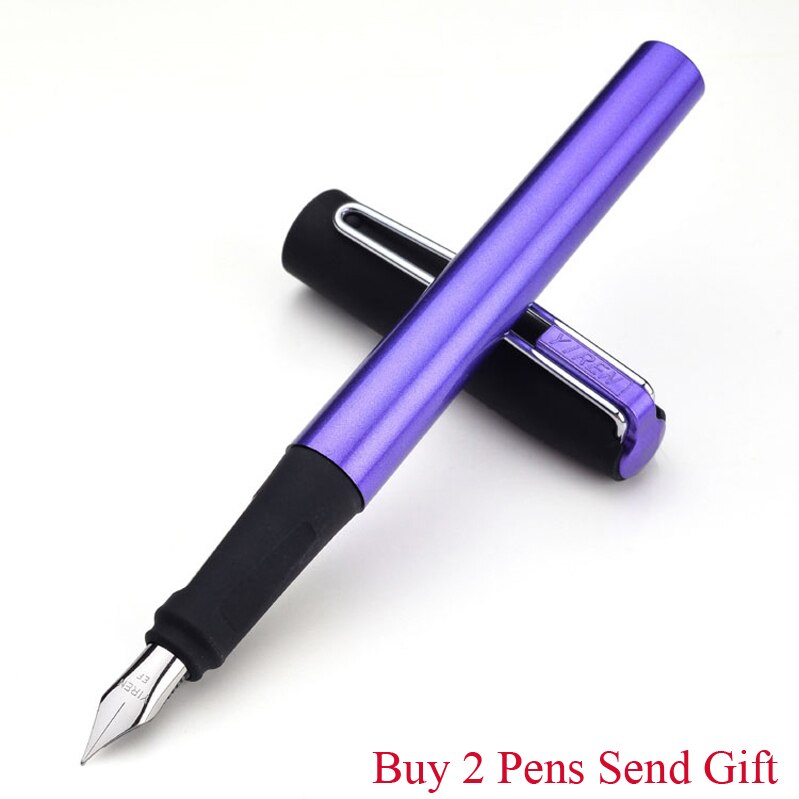 Yiren 312 Plastic Ink Fountain Pen Signature Writing Pen Buy 2 Pens Send: Purple Pen