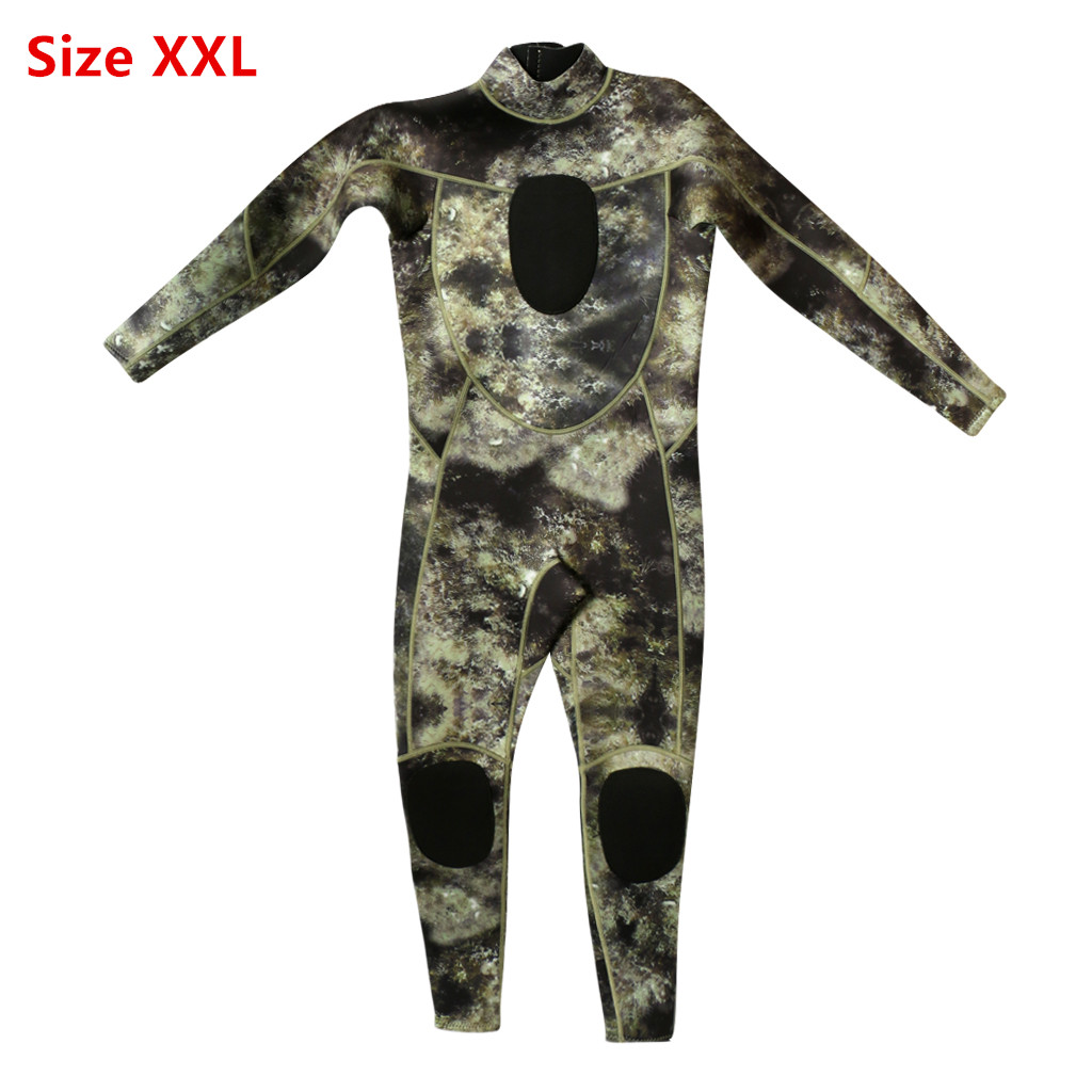 3mm neopren camo mænd fuld våddragter varm vinter svømning dykning surfing spearfishing s/m/l/xl/xxl/xxxl гидрокостюм: Xxl