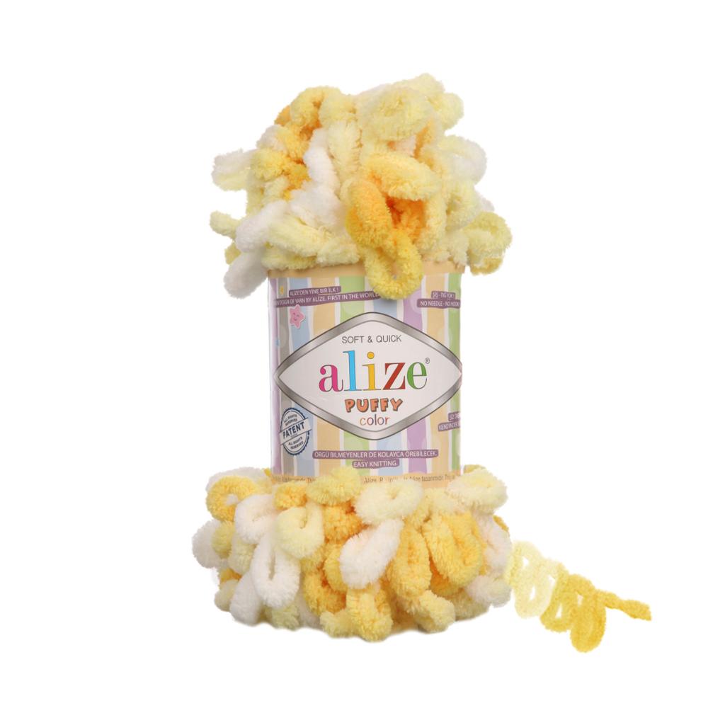 1 stk alize puffy farge garn løkke garn nyhet babygarn mykt og varmt babyteppegarn, fingerstrikk garn 1 nøste 1 x 100 gr-9mt: 5921