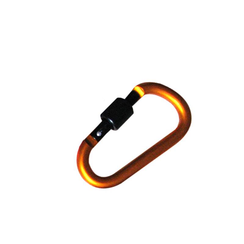 Aluminum Carabiner D-Ring Key Chain Clip Camping Keyring Snap Hook Outdoor Travel Kit: O