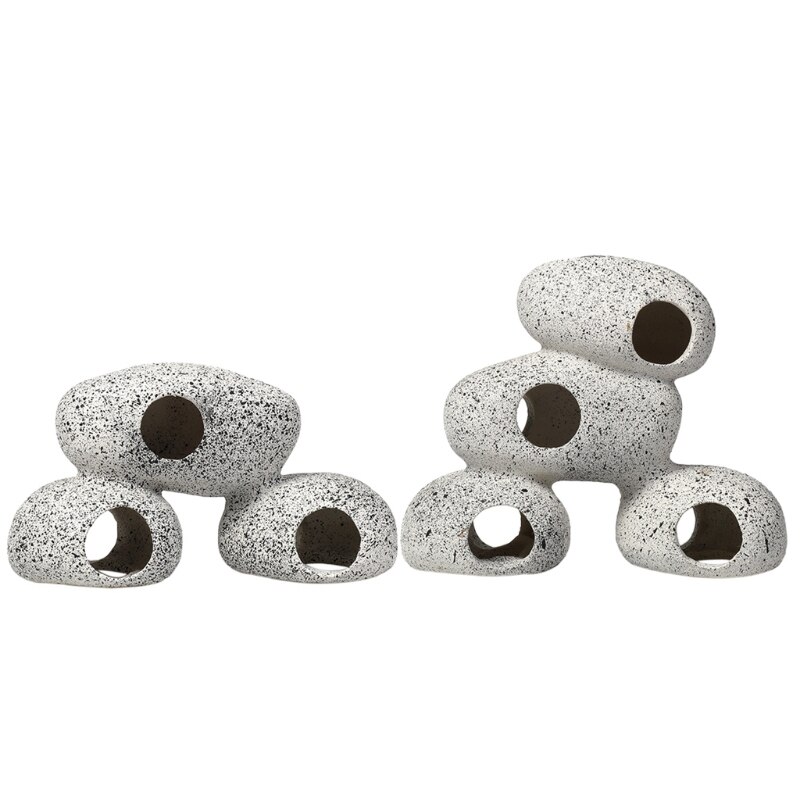 Aquarium Rock Cave Fish Tank Pond Hideaway for Shrimp Cichlid Hiding Breeding Spawning Hideout Decor Ornament GXMA