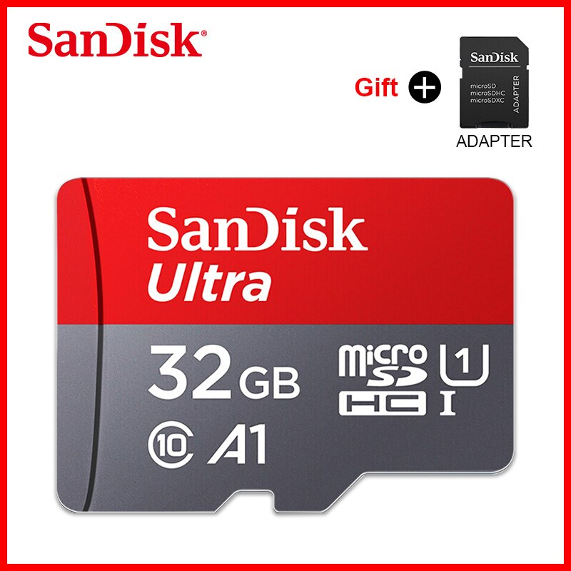 Sandisk Ultra Mikro SD 128 GB 32GB 64GB 256GB 16G 400GB Mikro SD Karte SD/TF-Karte Speicher Karte 32 64 128 gb microSD für Telefon: 32GB Adapter