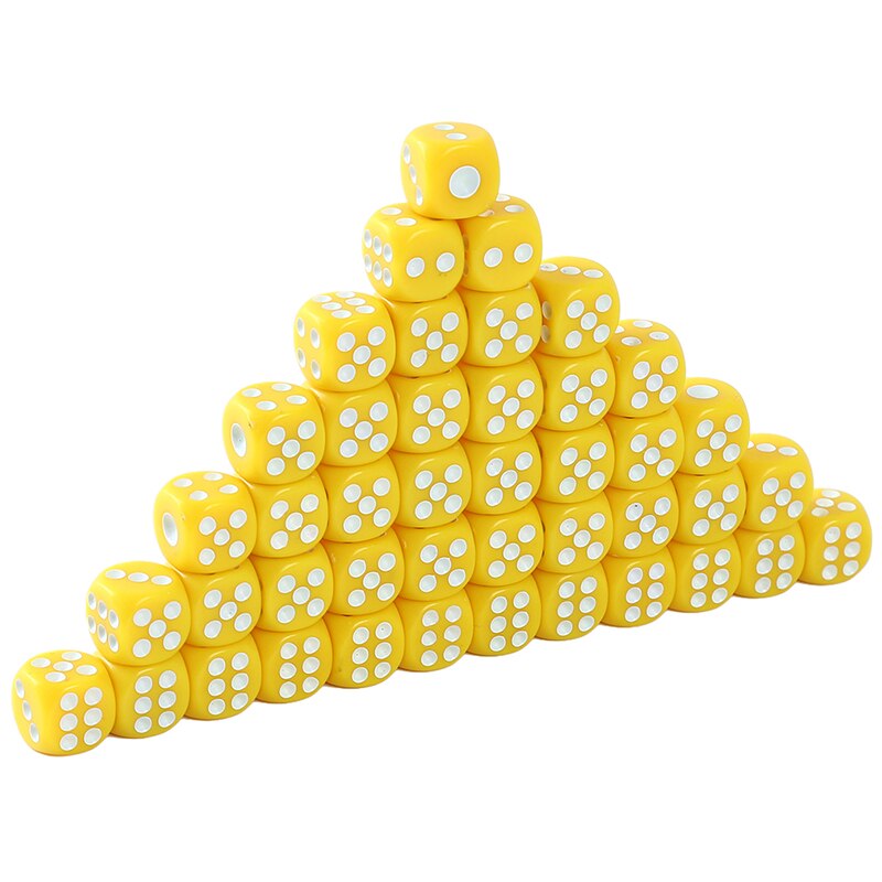 100 stuks acryl 13mm 5 kleuren ronde hoek dobbelstenen voor tafelspel bord kaartspel kinderspeelgoed schoolbenodigdheden