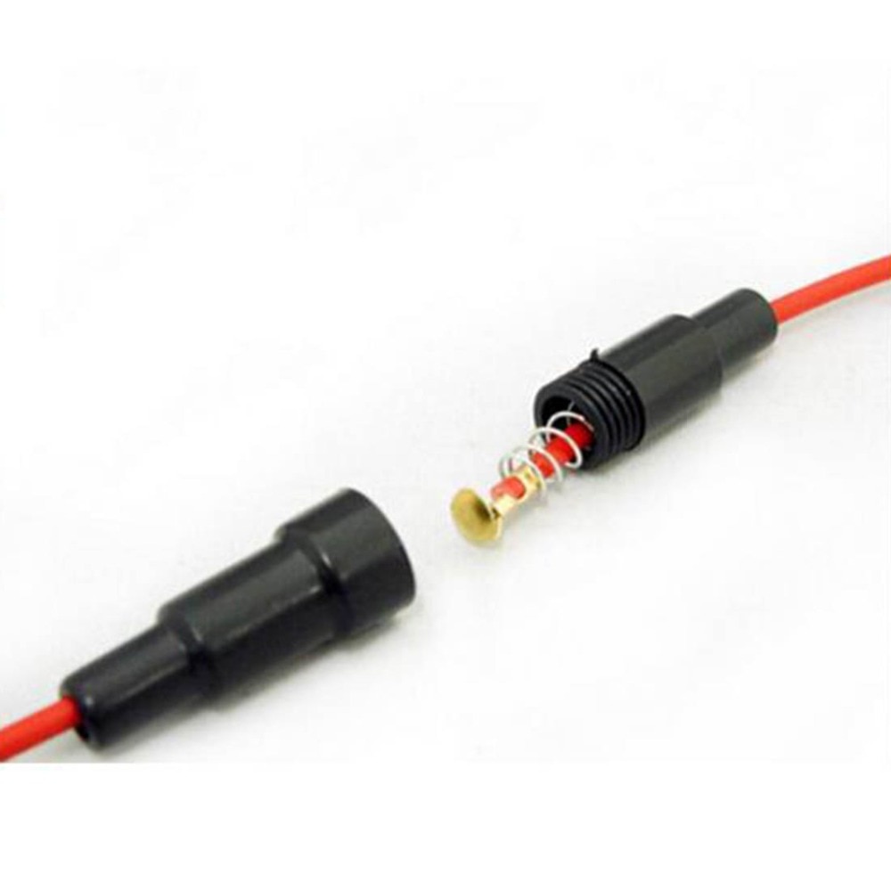 Porta fusível automático 5 peças, à prova d' água 20cm com 22 awg cabo + 5 peças 5a 5x20 tubo transparente de seguro de mm