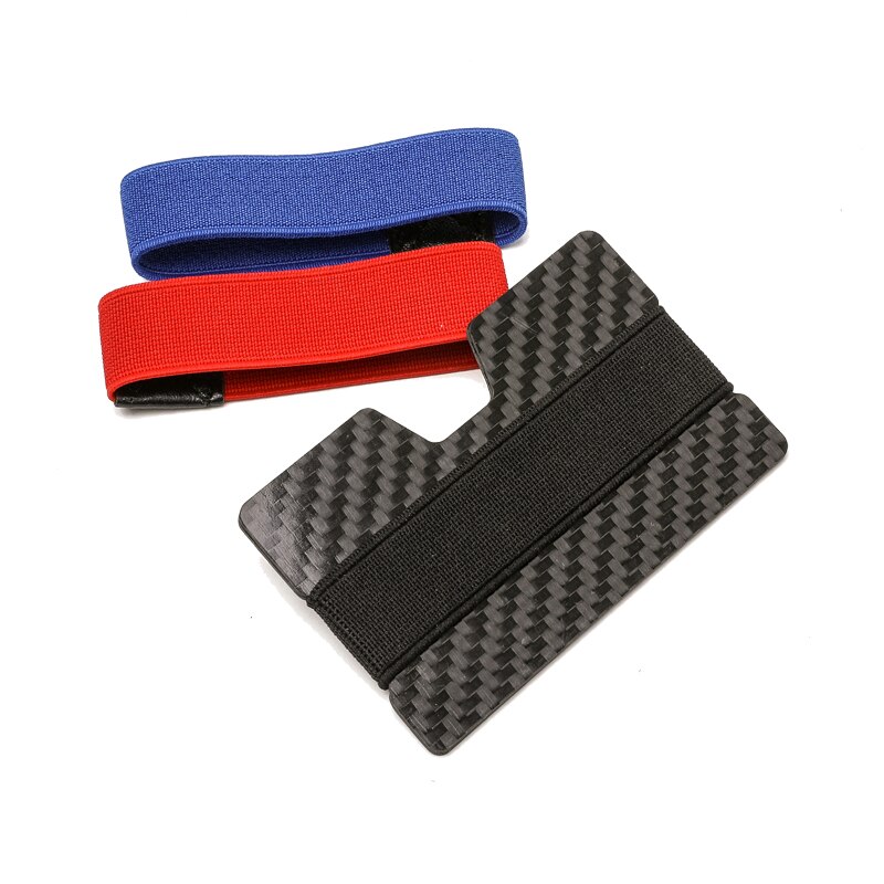 Mizpah Carbonfiber Credit Card Holderslimwallet Met Riem: Default Title