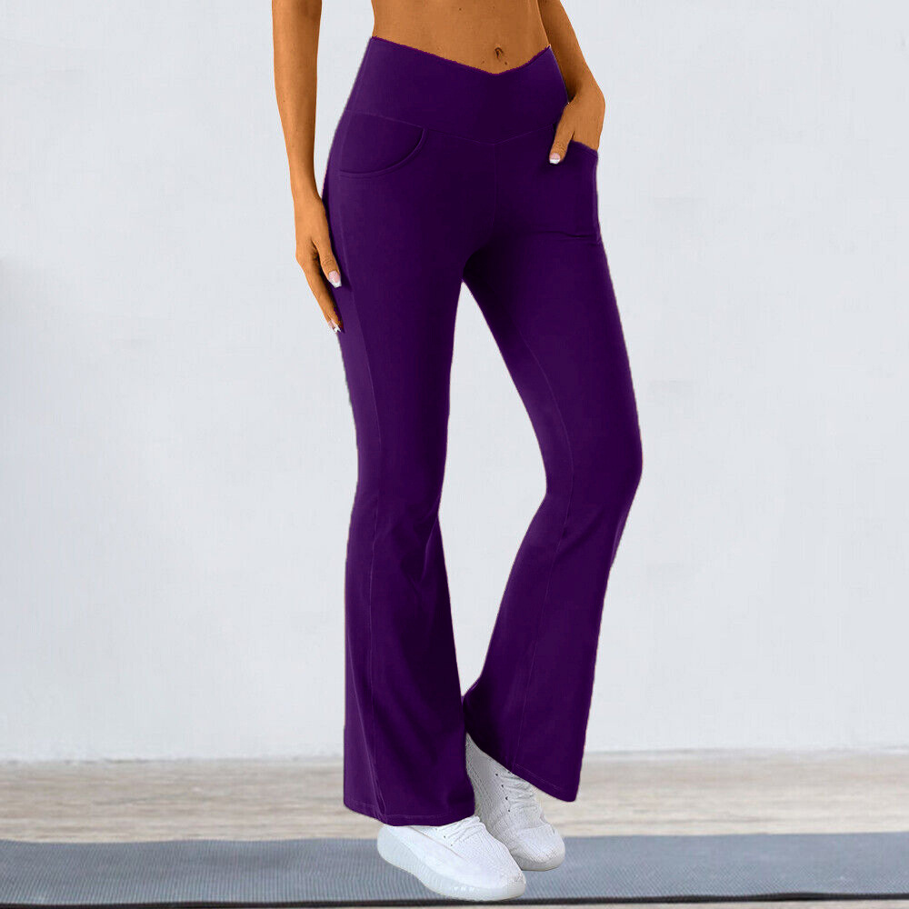 Yogahose Damen Wadenlange Schlauch Capri Schlauch Sport Gamaschen Damen Fitness Yoga Fitnessstudio Hohe Taille Leggins Schwarz: XL / Schwarz