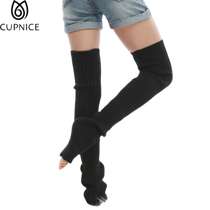 Winter Volwassen Gebreide Ballet Dans Beenwarmers Vrouwen 90Cm Lange Boot Over De Knie Gebreide Sokken Yoga Strakke Thermische