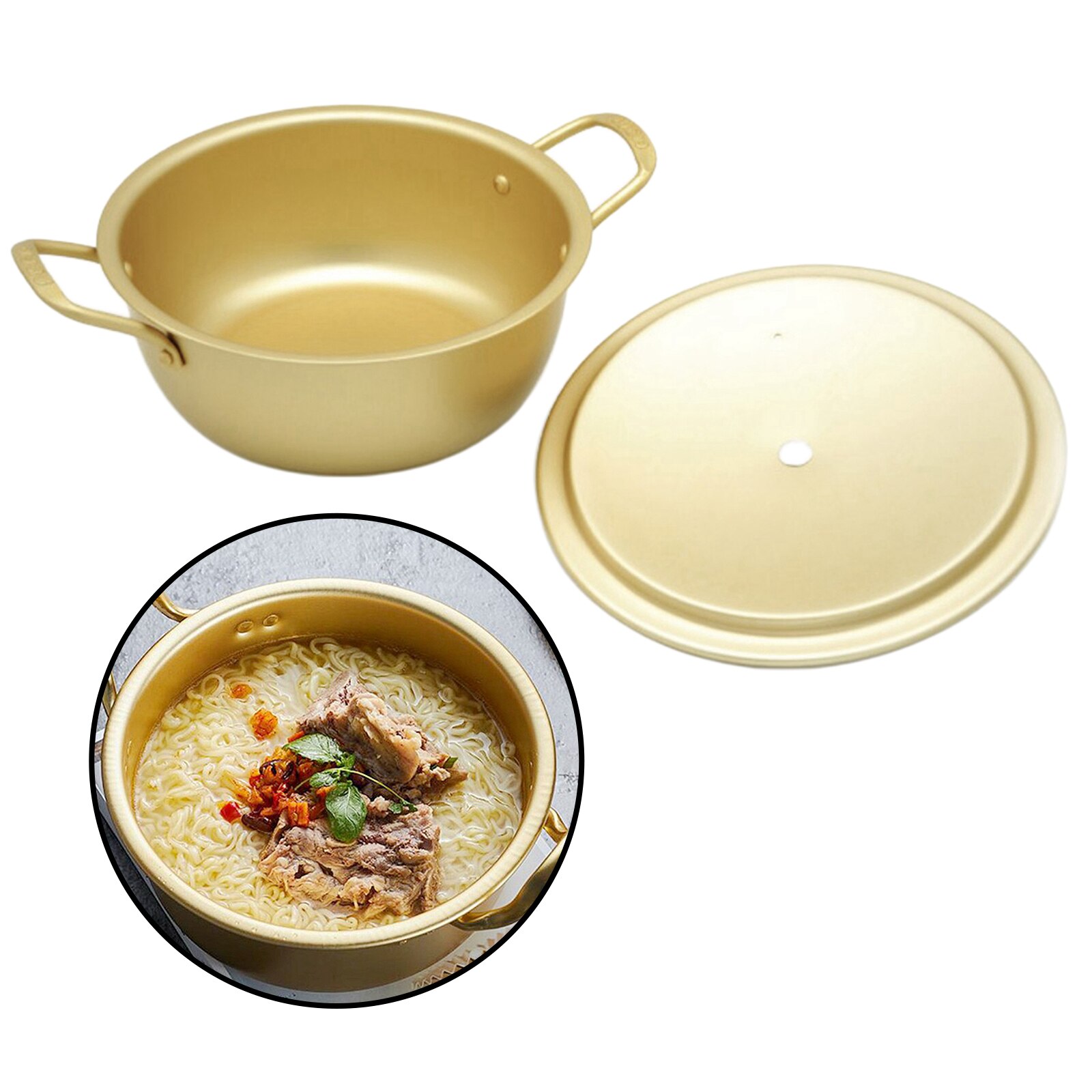 Koreaanse Noodle Ramen Ramyun Pot Met Deksel, Maat (18, 20,22Cm) Voor Shin Ramyun