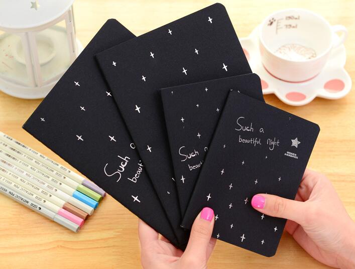 Black blank sketch book , soft cover black sketchbook for drawing , scrapbooking , dairy , painting notebook