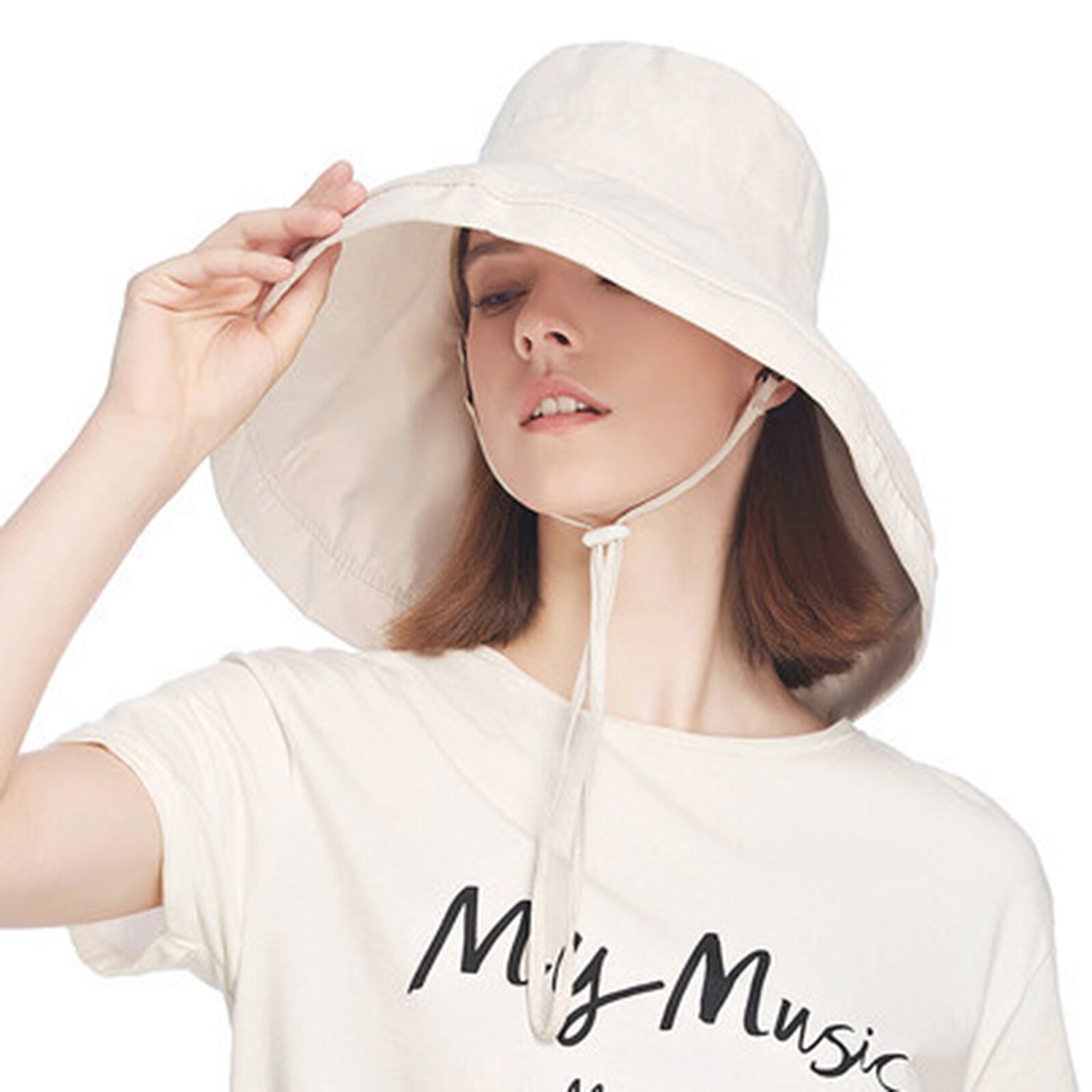 Zomer Zon Hoeden Dames Solid Plain Elegante Brede Rand Hoed Vrouwelijke Ronde Panama Beach Opvouwbare Brede Rand Cap Vrouwen