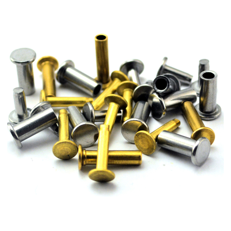 20Sets Messing Edelstahl Messer Griff Split Lock Nieten Schaft Verschluss Befestigung Schrauben Schrauben Küche Messer Kochgeschirr Werkzeuge