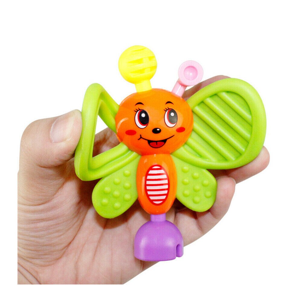 8Stck Tragbare Baby Rassel BeißRing Shaker Greifen und Dreh Rassel Spielzeug einstellen für Babys 0/3/6/9/12 Monate