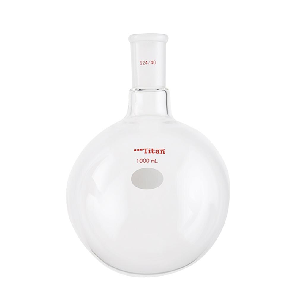 Lab High Strength Flask Thick-Walled Round Bottom Bottle Single Mouth Flat Bottom Flask Teaching Glassware Volumetric Flask
