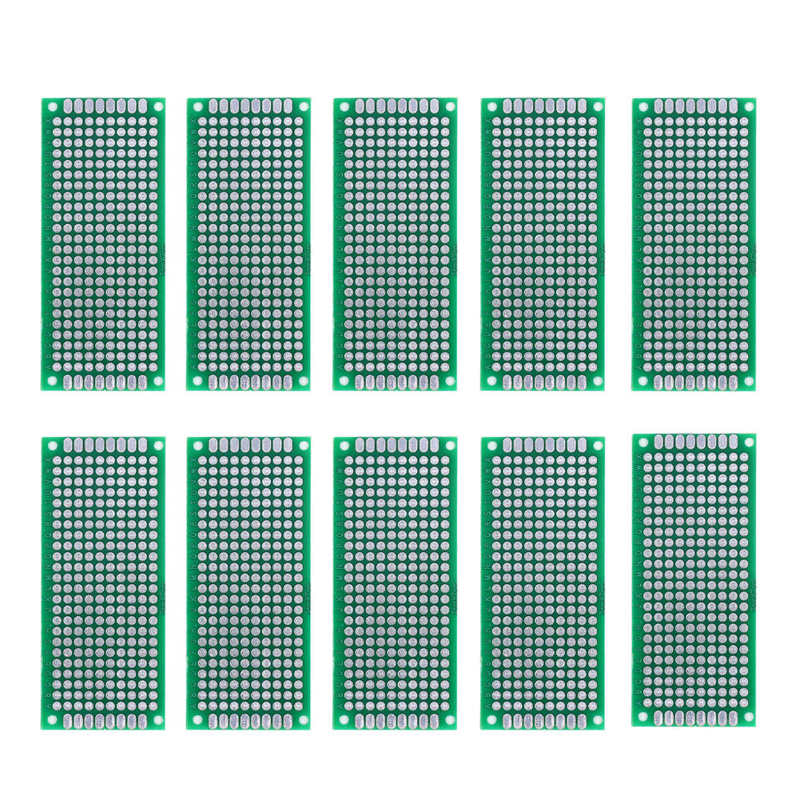 Cartes PCB Universelles Double Face - Lot De 10, 5x7 Cm, Espacement 2,54 Mm, Pour Prototypes électroniques - 6